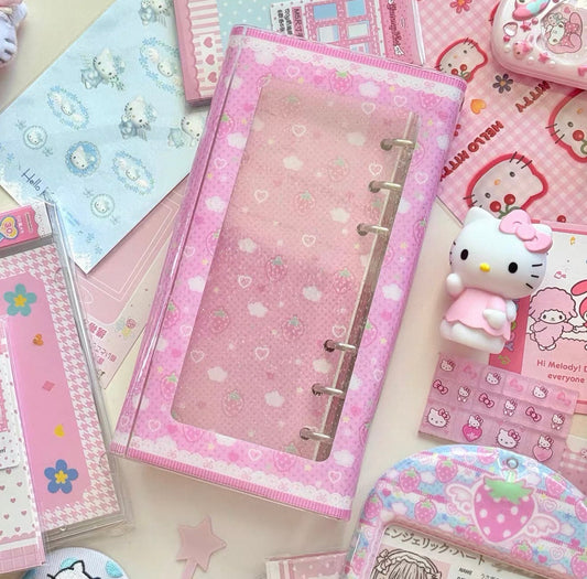 {yummylist} a6 half pink strawberry binder