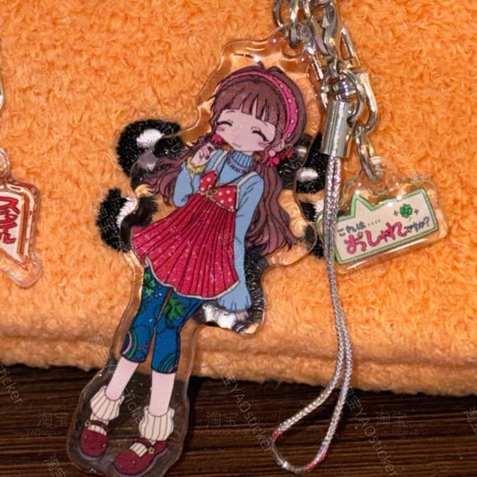 {YAO} millennium vintage acrylic keychain