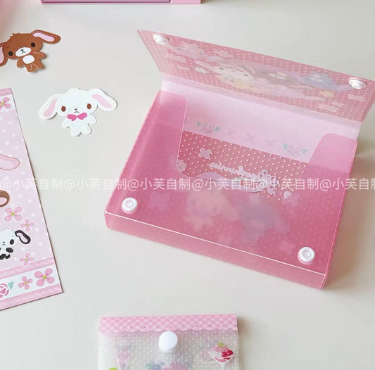 {byfufu} sugarbunnies rosy lace pocket storage file