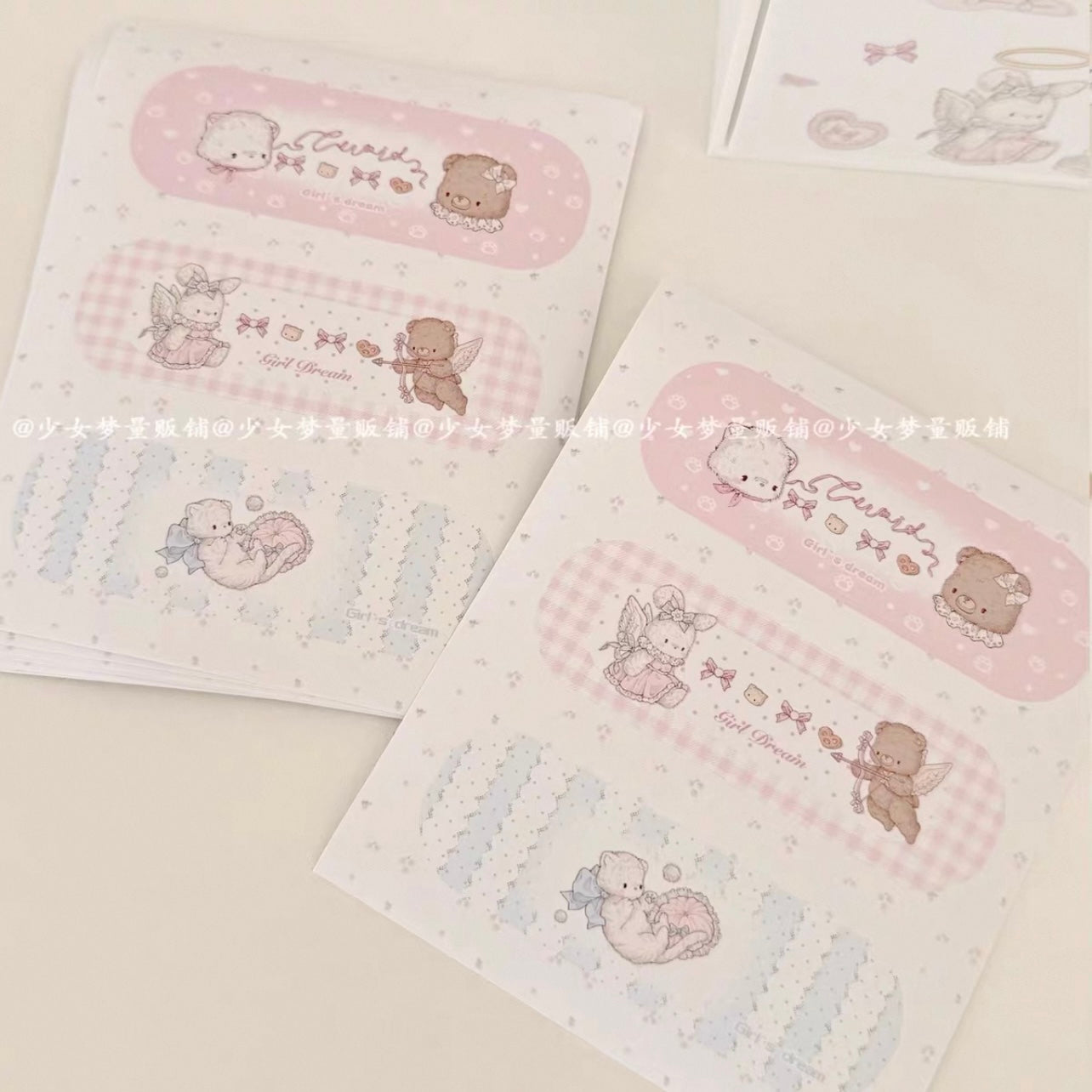 {girls dream} 3 bandaid sticker sheets