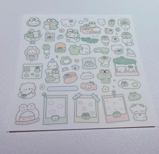{potatobb} silly frog and cat