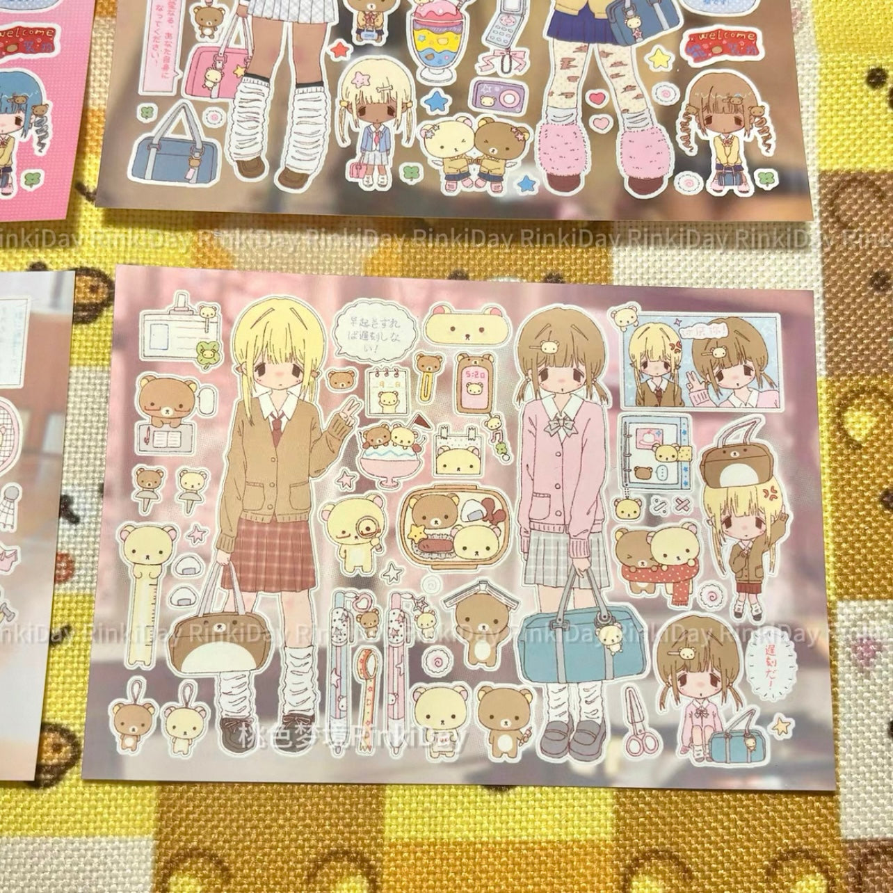 {rinki day} rilakkuma bear girls 9 types