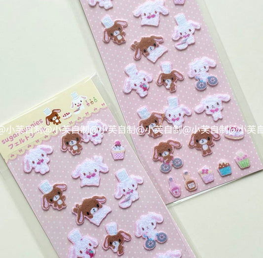{byfufu} sugarbunnies chef felt sticker