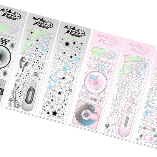 {blackletter} y2k music