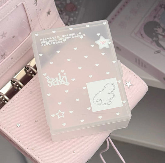 {ribbon shop} heart shaped wing frosted box