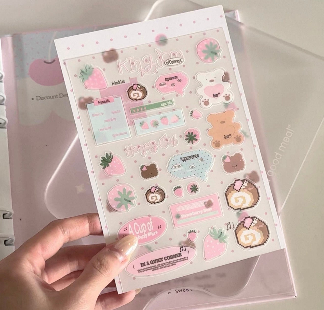 {ribbon shop} strawberry honey cub bear