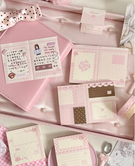 {eating cookies} rose flower note