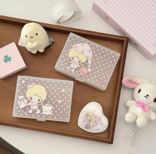 {ribbon shop} polka dot frosted box