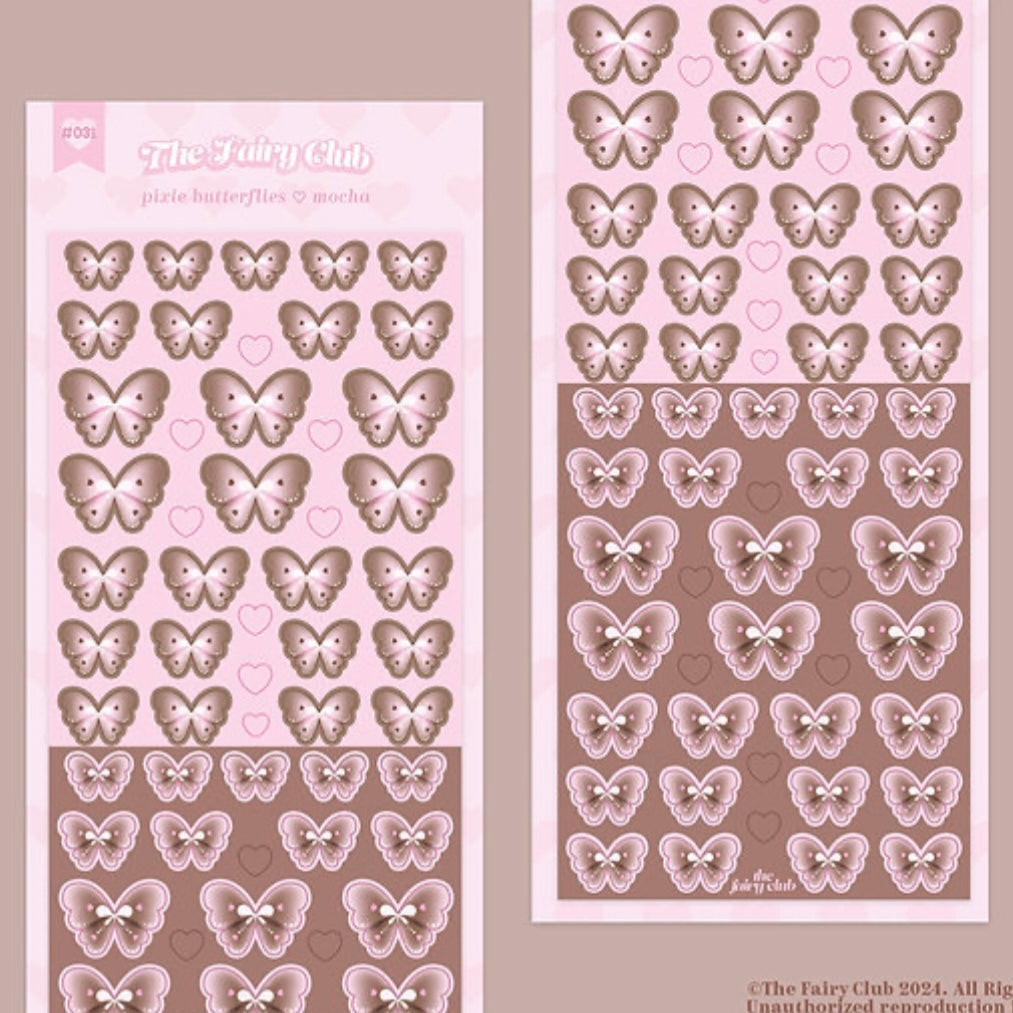 {thefairyclub} mocha butterflies