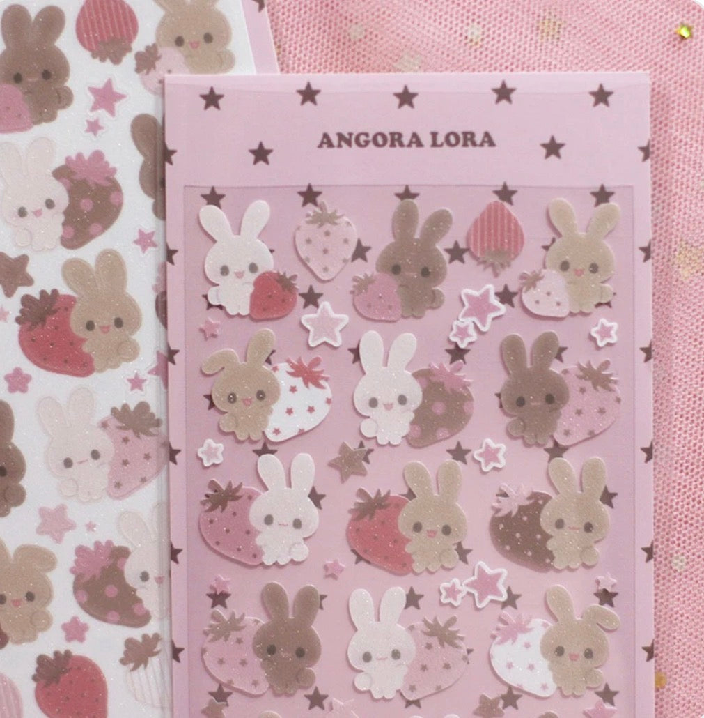 {angora lora} strawberry chocolate rabbit