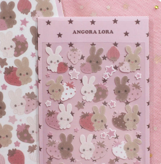 {angora lora} strawberry chocolate rabbit