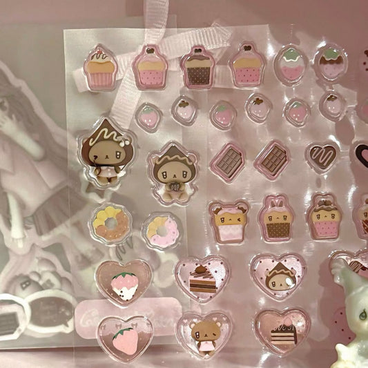 {caramel rain} chocolate bubble sticker