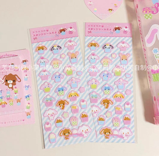 {byfufu} sugarbunnies cute cupcake felt sticker