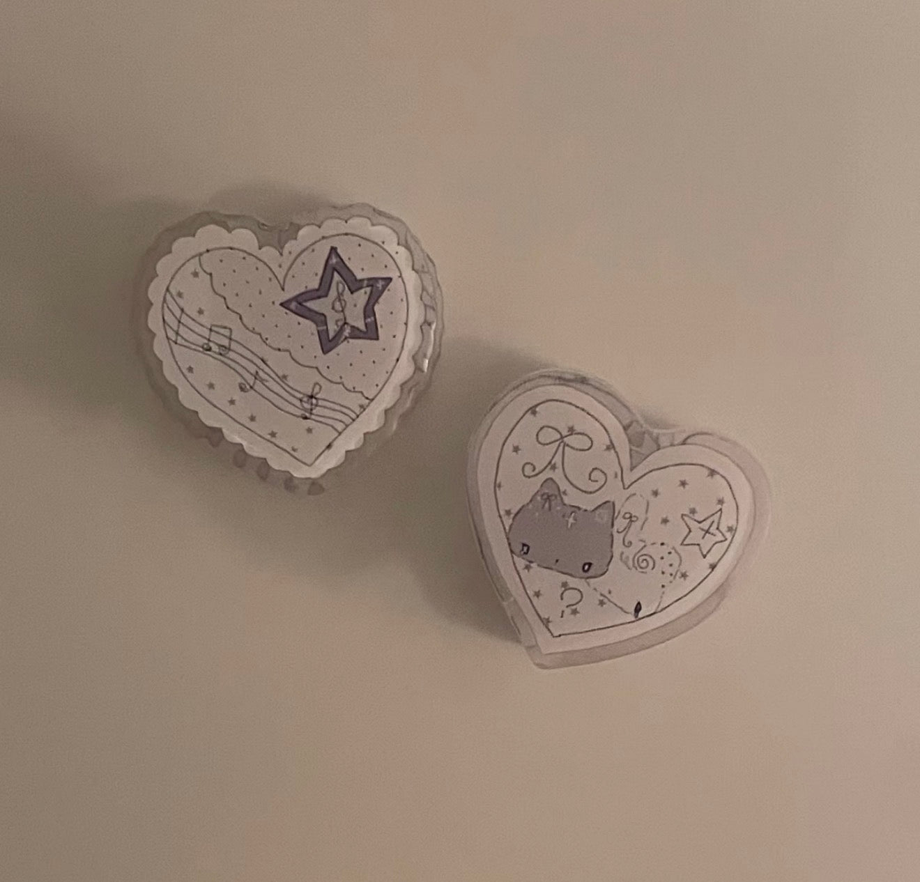 {not cute anymore} rabbits melody acrylic clips