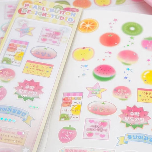 {pearly button} pearly fruity flyer