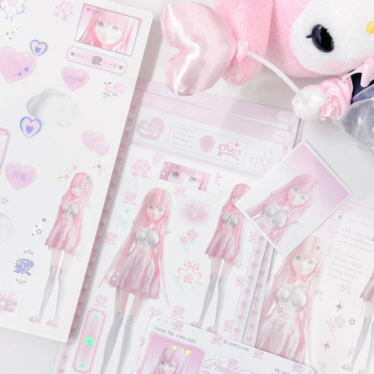 {pearly button} beautiful girl 2type