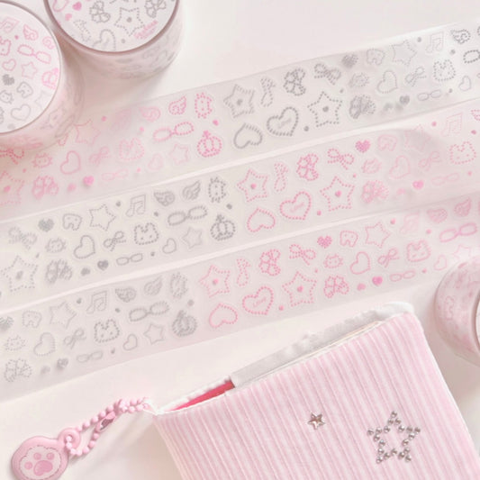 {seolkee illust} bling bling kiss cut tape