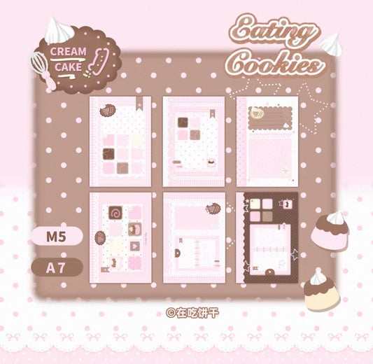 {eating cookies} m5/a7 cream cake binder refill set