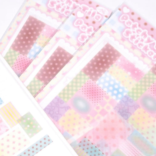 {pearly button} patchy tile
