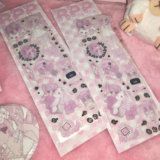 {pumpum} loner girl sticker