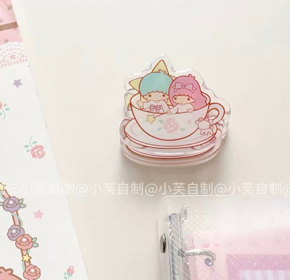 {byfufu} little twin stars teacup clip