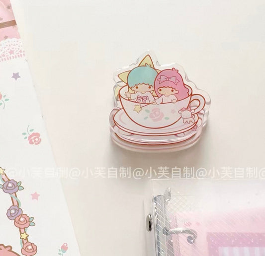 {byfufu} little twin stars teacup clip