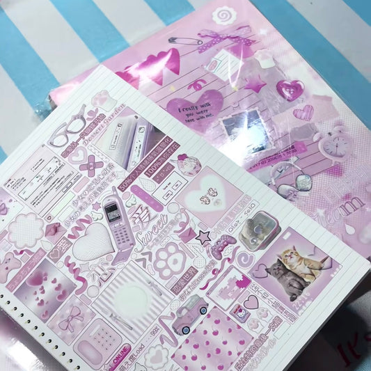 {c-贴纸书} 35 page daydream invoice sticker book