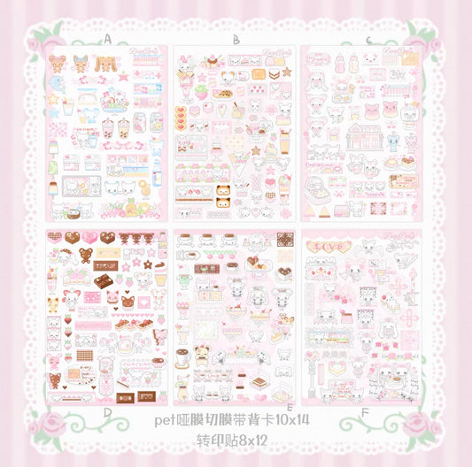 {DearDoris} cute pixel rosy desserts sticker
