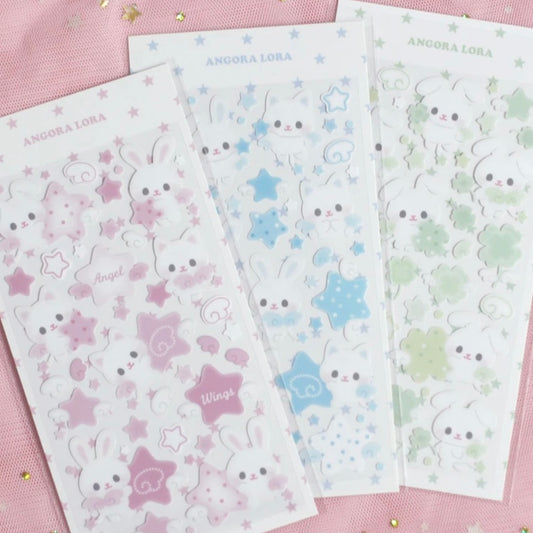 {angora lora} angel winged rabbit