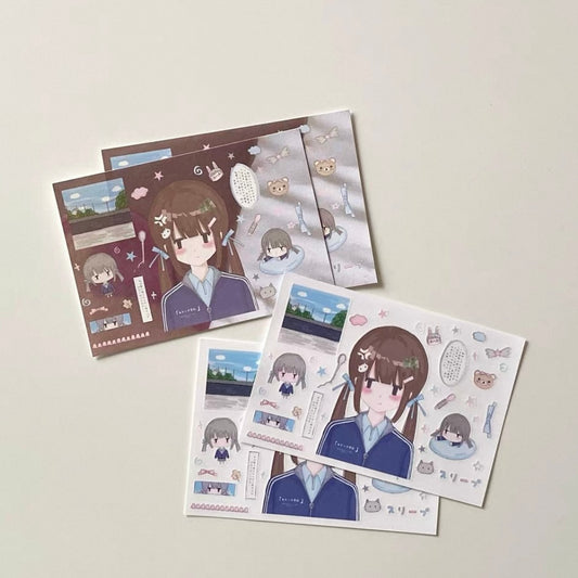 {21chuan} moss lawn sticker sheet