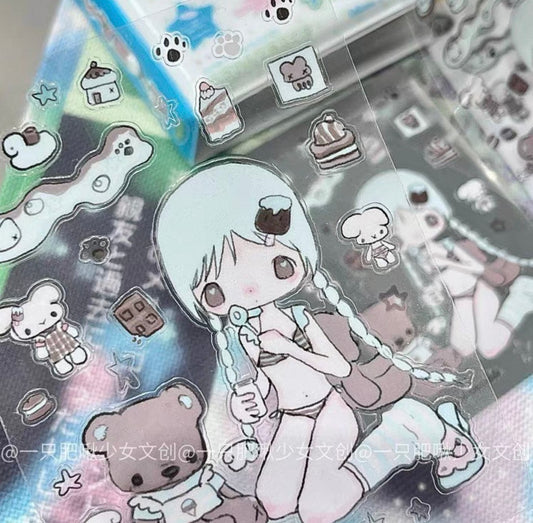 {snow bunny island} peppermint chocolate