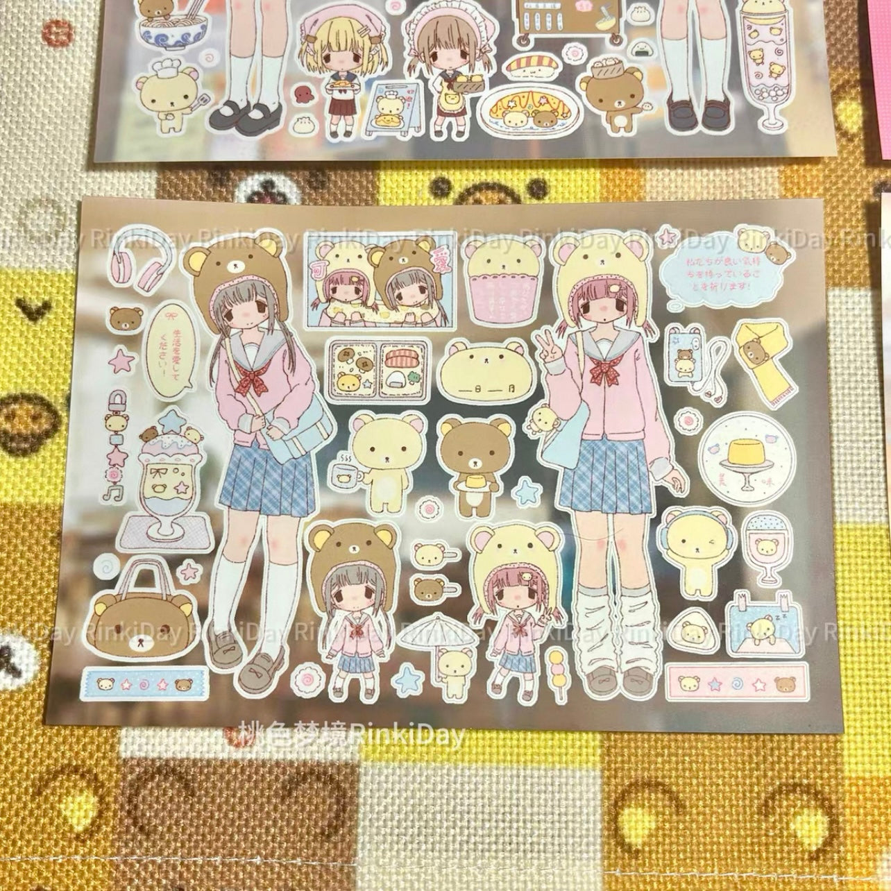 {rinki day} rilakkuma bear girls 9 types