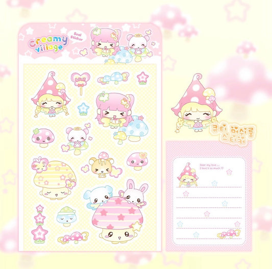 {creamy milky} fairy mushroom