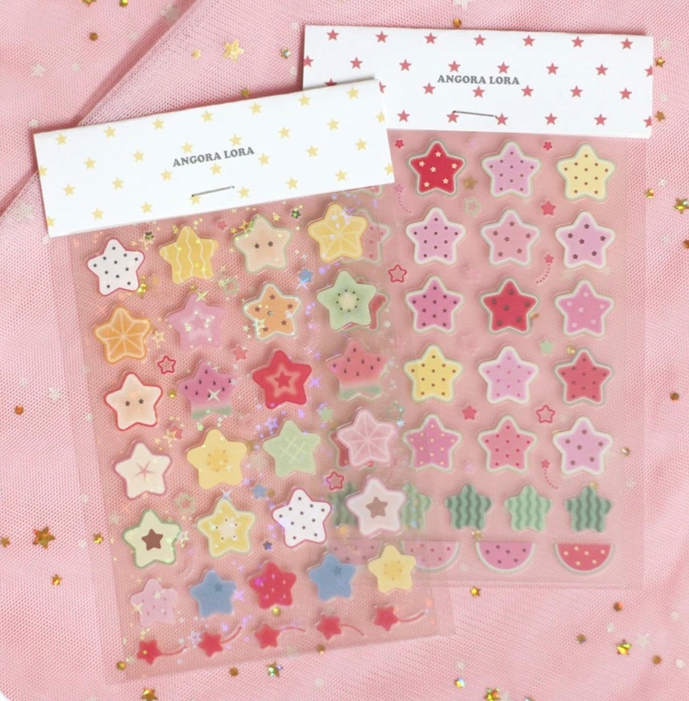 {angora lora} fruit & star & dolphins