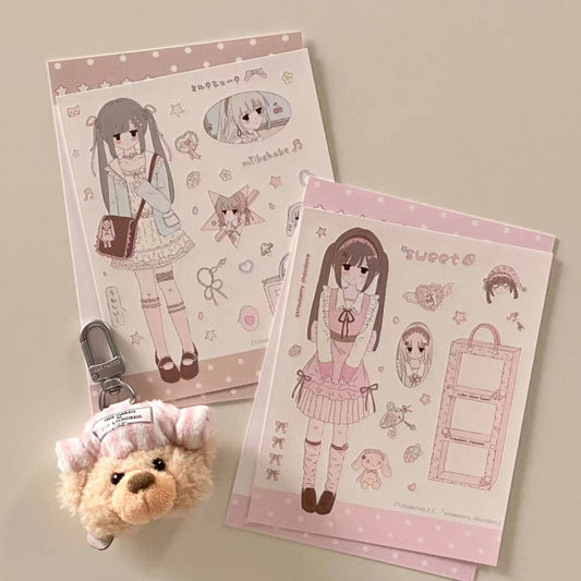 {21chuan} strawberry sticker sheet