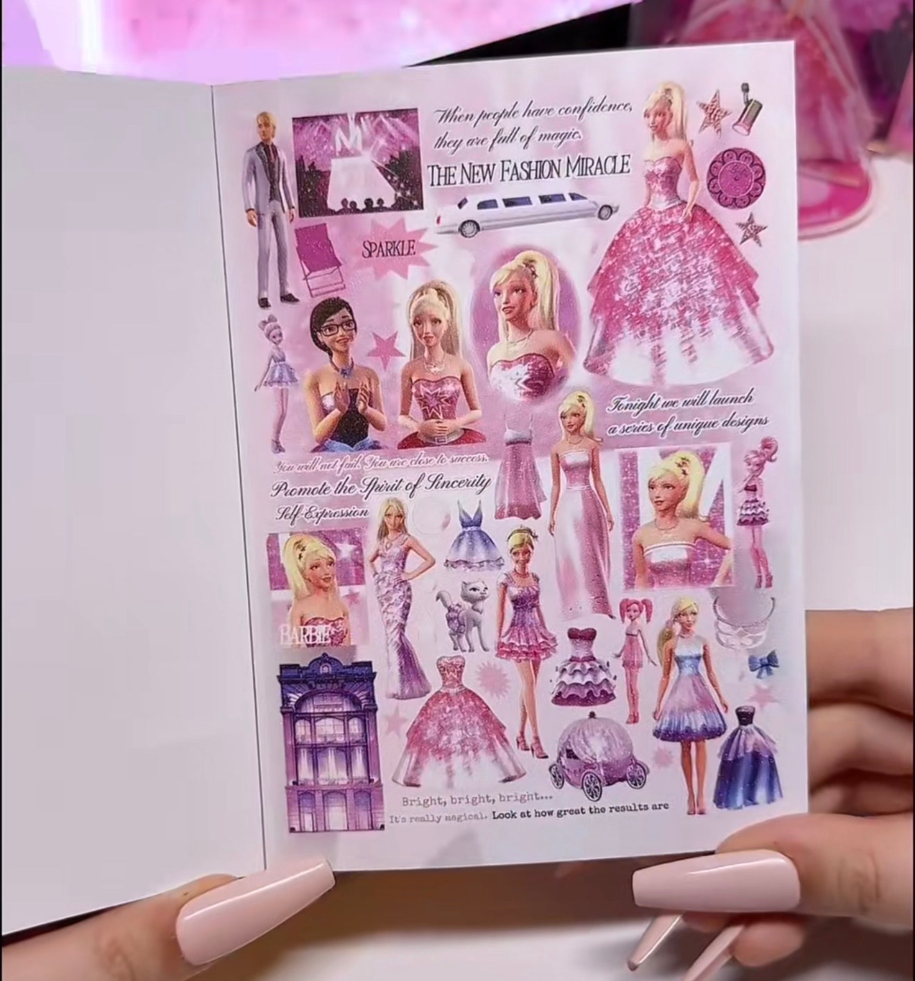 {c-贴纸书} barbie fashion fairytale sticker book