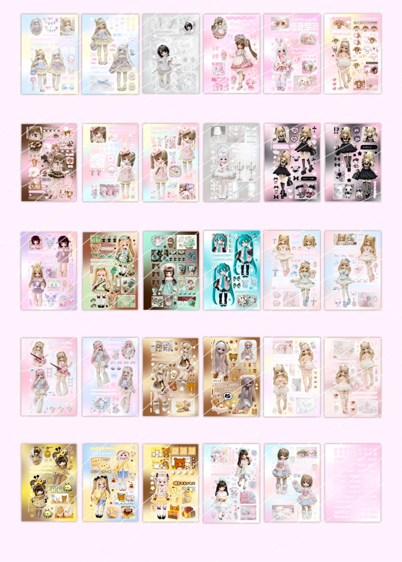 {c-艺术家} 30 page BJD sticker book