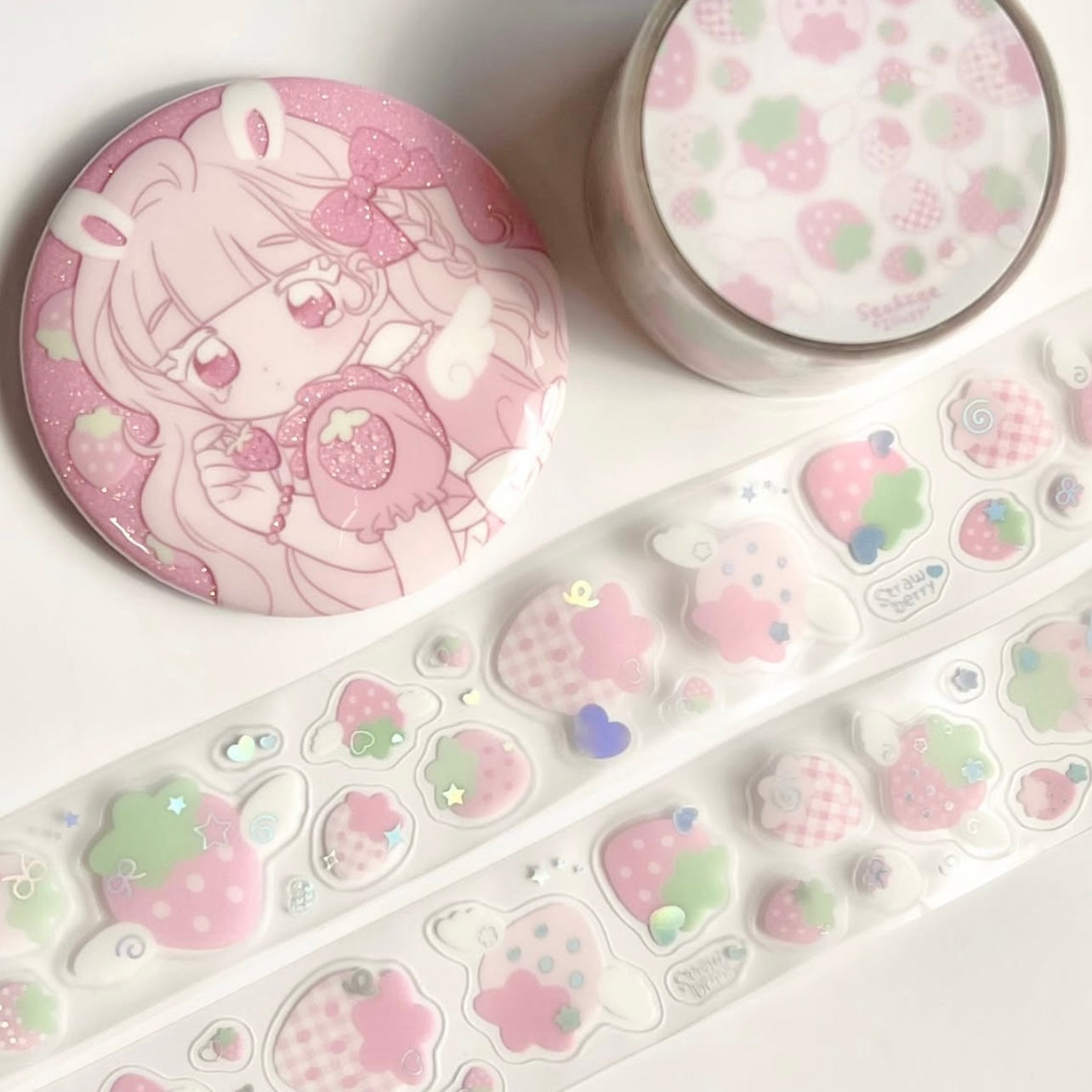 {seolkee illust} angel berry kiss cut tape