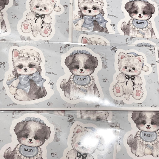 {girls dream} baby puppy diecut sheets