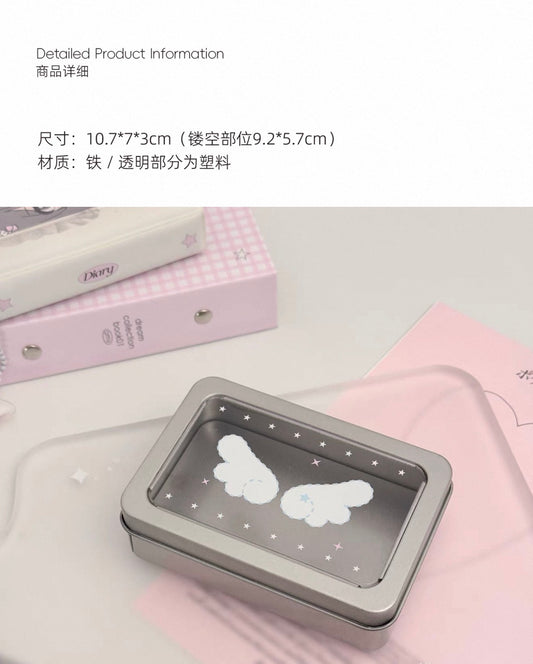 {ribbon shop} winged window tin box