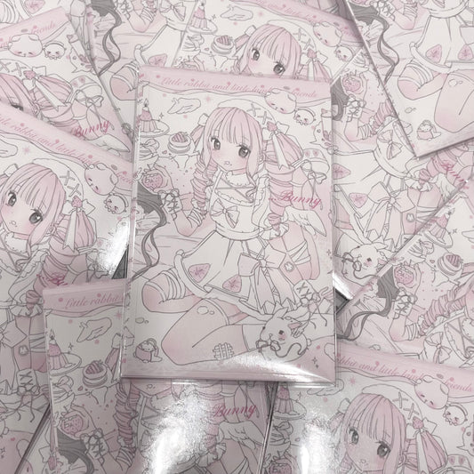 {curl cat} strawberry party pink sticker