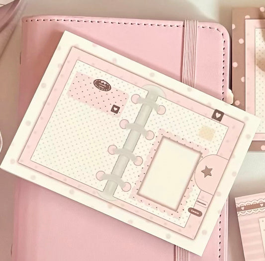 {eating cookies} pink and brown note