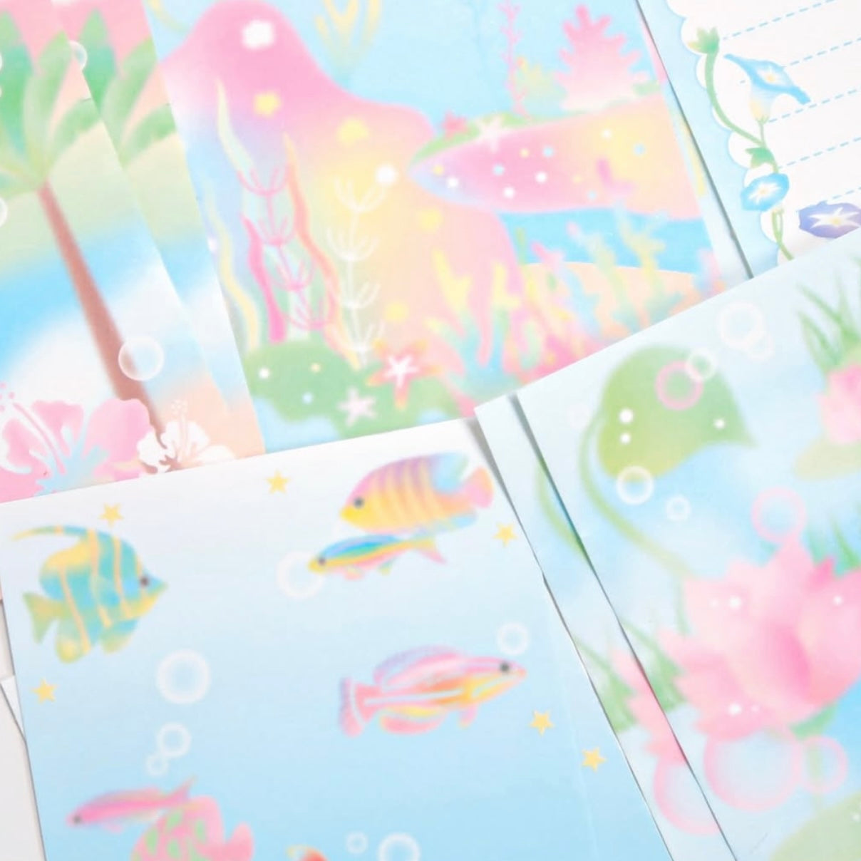 {pearly button} summer page memo sticker set