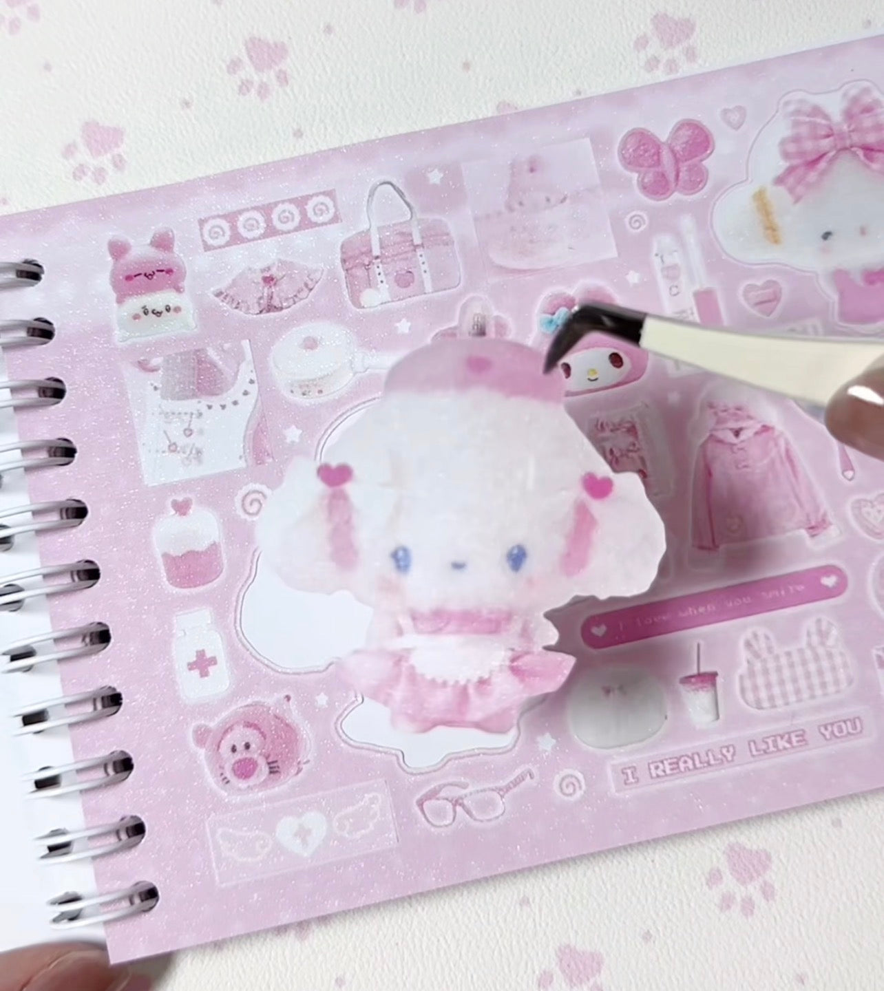 {c-贴纸书} 30p strawberry toast sanrio sticker book