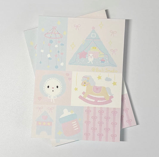 {bali studio} baby hamster memo pad