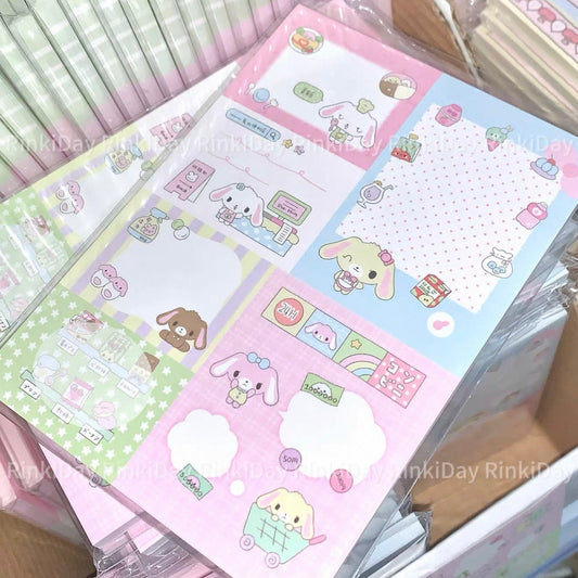 {rinki day} 50 page dessert bunny memo pad