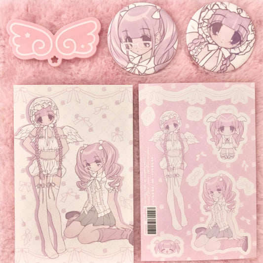 {pumpum} lonely girl meta angel sticker