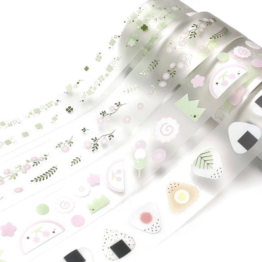 {blackletter} pink and green collection kiss cut tape