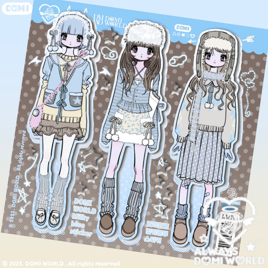 {domi world} milky blue