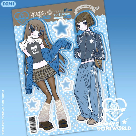 {domi world} blue tracksuit